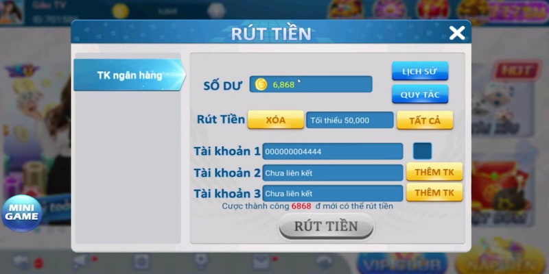 Rút tiền Fm88 - Hướng dẫn chi tiết rút tiền đơn giản 3 Kiểm tra thông tin tài khoản